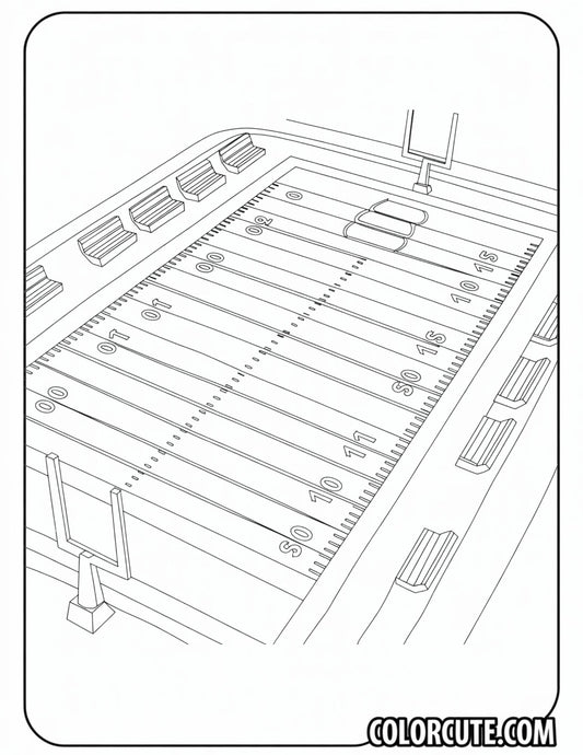 Football Field Coloring Pages | Free PDF Printables