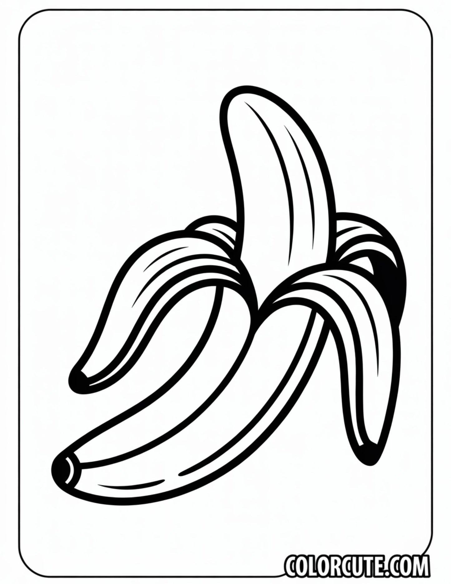 Letter Banana Coloring Pages | Free PDF Printables