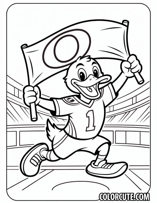 Oregon Duck Coloring Page | Free PDF Printables