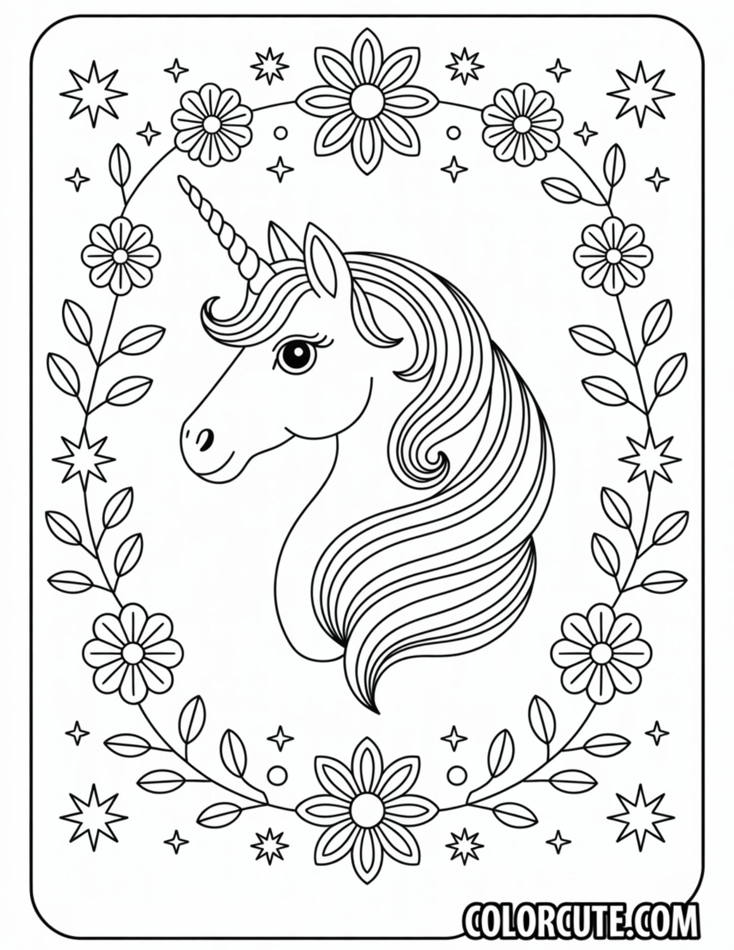 Unicorn Mandala Coloring Pages | Free PDF Printables