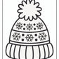 Winter Hat Coloring Pages | Free PDF Printables