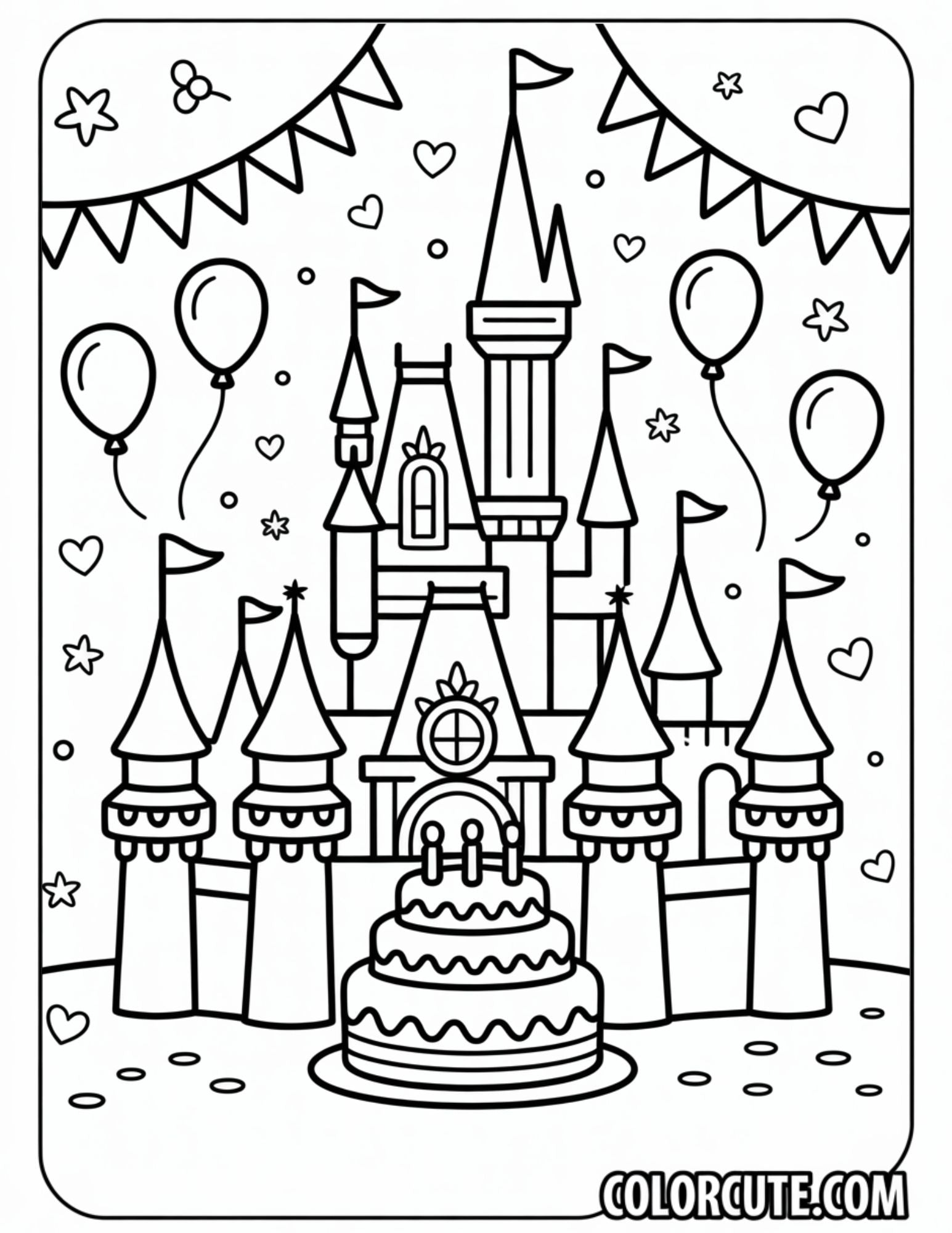 27+ Free Disney Castle Coloring Pages - Magic Kingdom PDF Printables ...