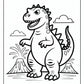 Dinosaur Godzilla Coloring Pages | Free PDF Printables