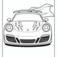 Epic Porsche Coloring Pages | Free PDF Printables