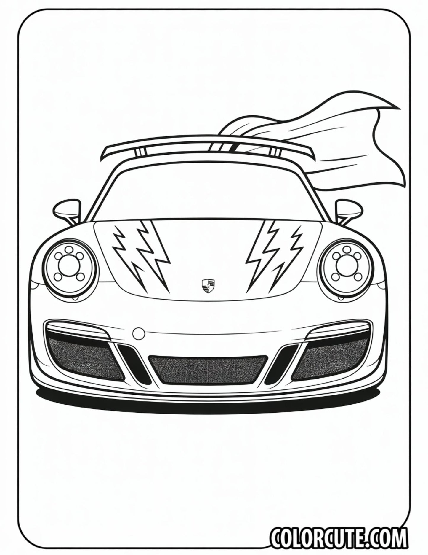 Epic Porsche Coloring Pages | Free PDF Printables