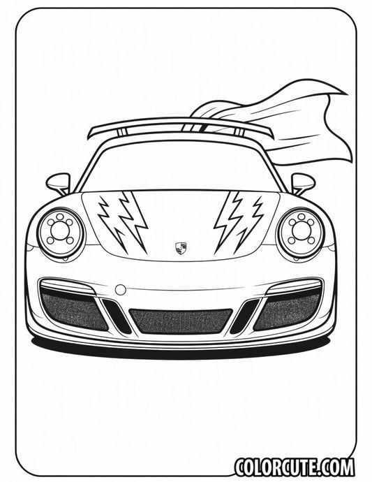 Epic Porsche Coloring Pages | Free PDF Printables