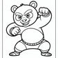 Kung Fu Panda Monkey Coloring Page Free PDF Printables
