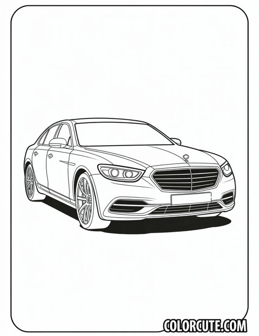 Lowrider Car Coloring Page | Free PDF Printables