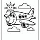 Preschool Airplane Coloring Pages | Free PDF Printables