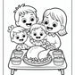 Thanksgiving Family Coloring Pages | Free PDF Printables
