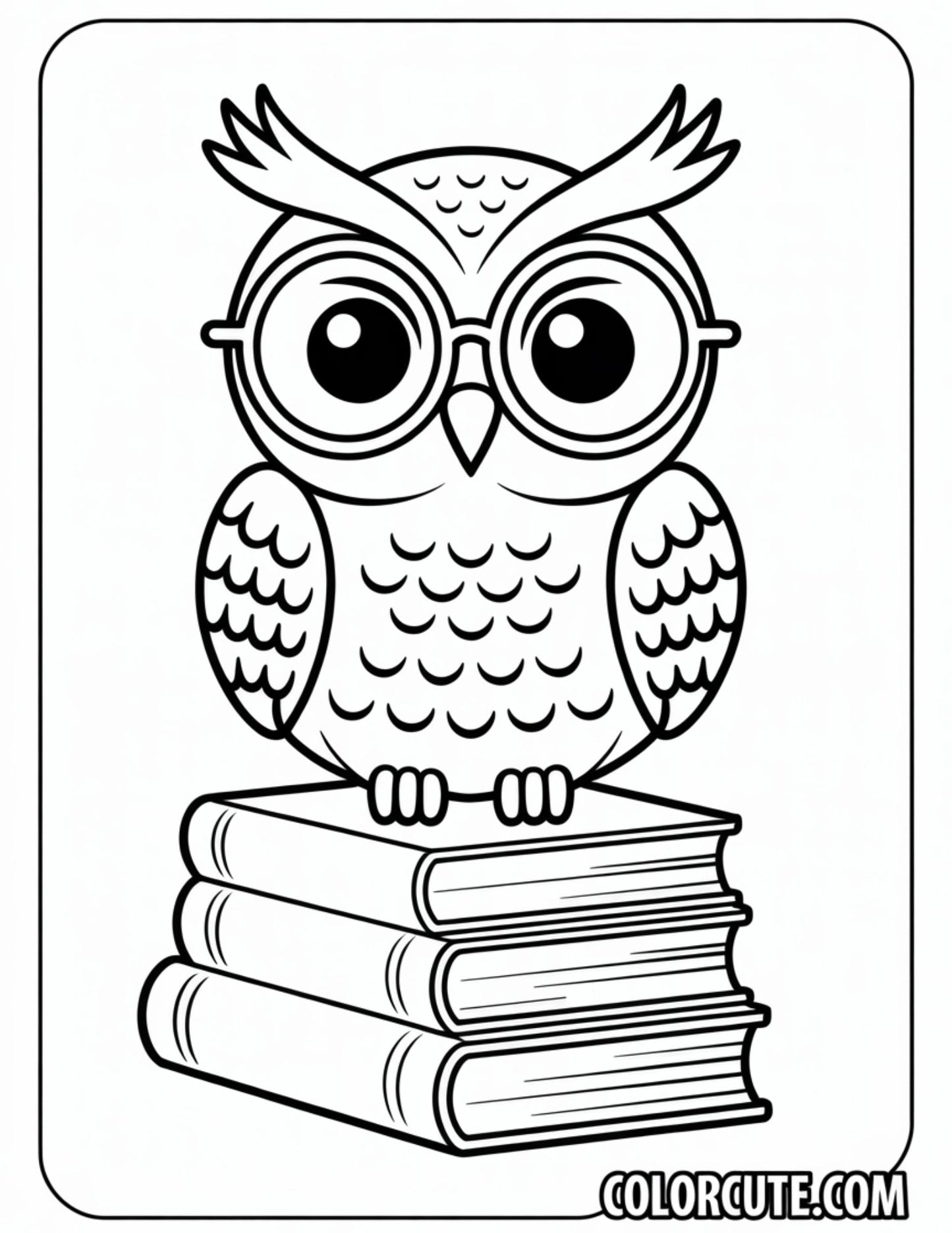 Wise Owl Coloring Pages | Free PDF Printables