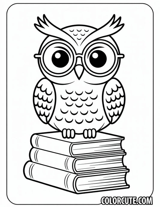Wise Owl Coloring Pages | Free PDF Printables