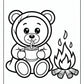 Wonderful Camping Kawaii Coloring Pages | Free PDF Printables