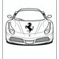Ferrari Car Coloring Pages | Free PDF Printables