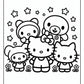 Hello Kitty Friends Coloring Page | Free PDF Printables