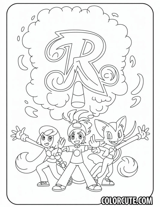 Pokémon Team Rocket Coloring Pages | Free PDF Printables