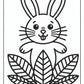 Spring Bunny Coloring Pages Free PDF Printables