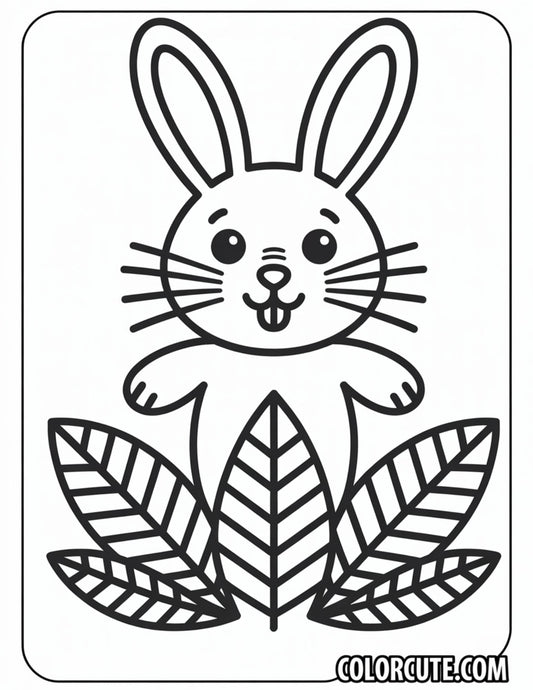 Spring Bunny Coloring Pages Free PDF Printables