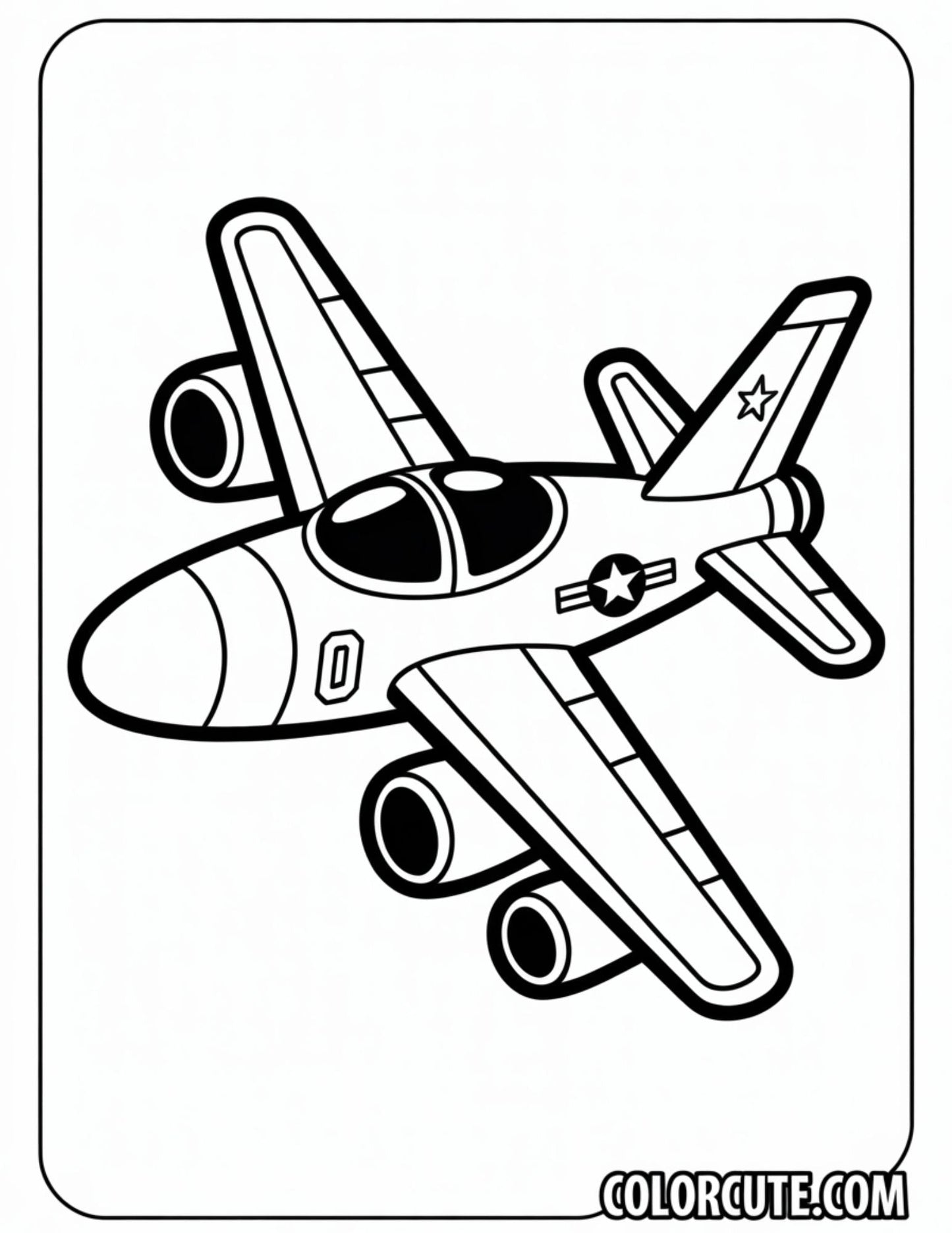 Adult Airplane Coloring Pages | Free PDF Printables