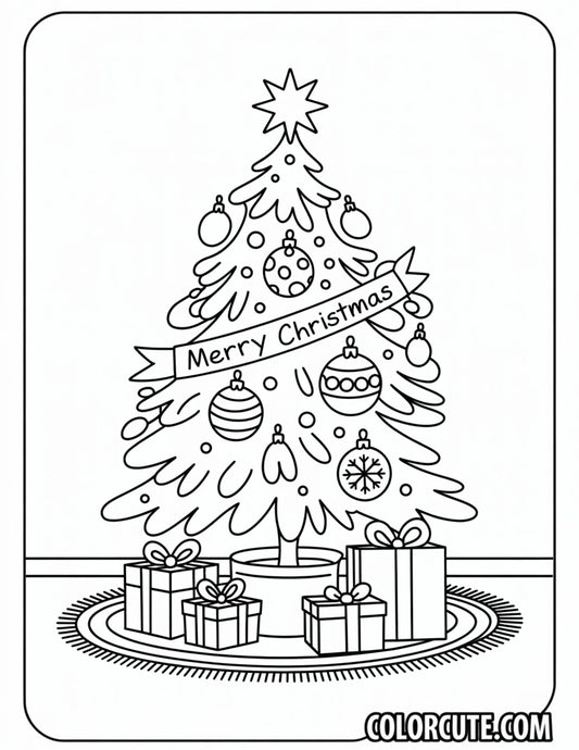 Christmas Tree Coloring Pages - Free PDF Printables