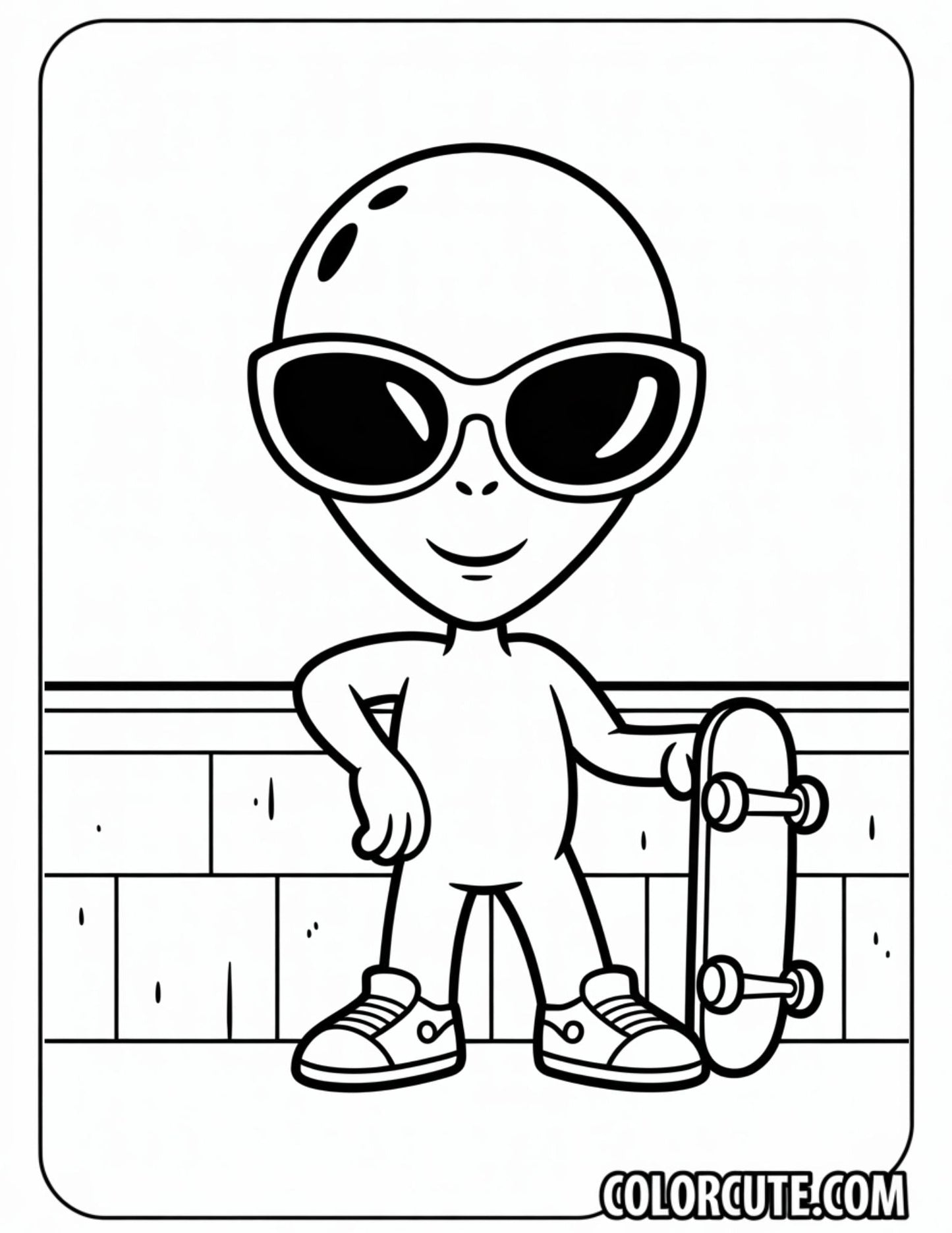 Cool Alien Coloring Pages Free PDF Printables