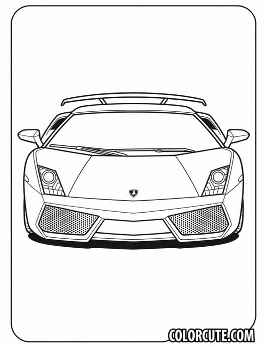 Cool Lamborghini Coloring Pages - Free PDF Printables