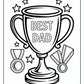 Dad Trophy Coloring Pages | Free PDF Printables