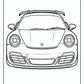 Easy Porsche Coloring Pages | Free PDF Printables