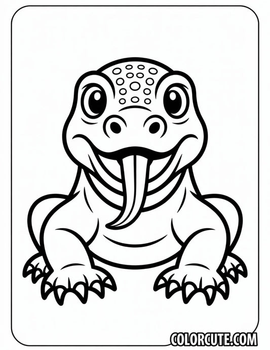 Komodo Dragon Coloring Pages | Free PDF Printables