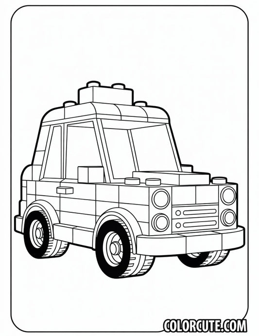 Lego Car Coloring Pages | Free PDF Printables