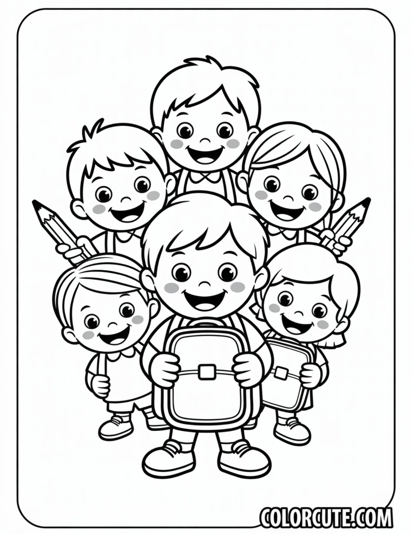 Primary Back to School Coloring Pages | Free PDF Printables