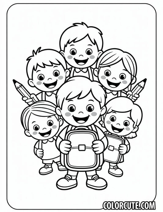Primary Back to School Coloring Pages | Free PDF Printables