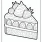 Strawberry Cake Coloring Pages – Free PDF Printables