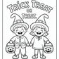 Trick or Treat Coloring Pages | Free PDF Printables