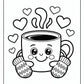 Wonderful Coffee Kawaii Coloring Pages | Free PDF Printables