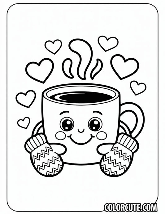 Wonderful Coffee Kawaii Coloring Pages | Free PDF Printables