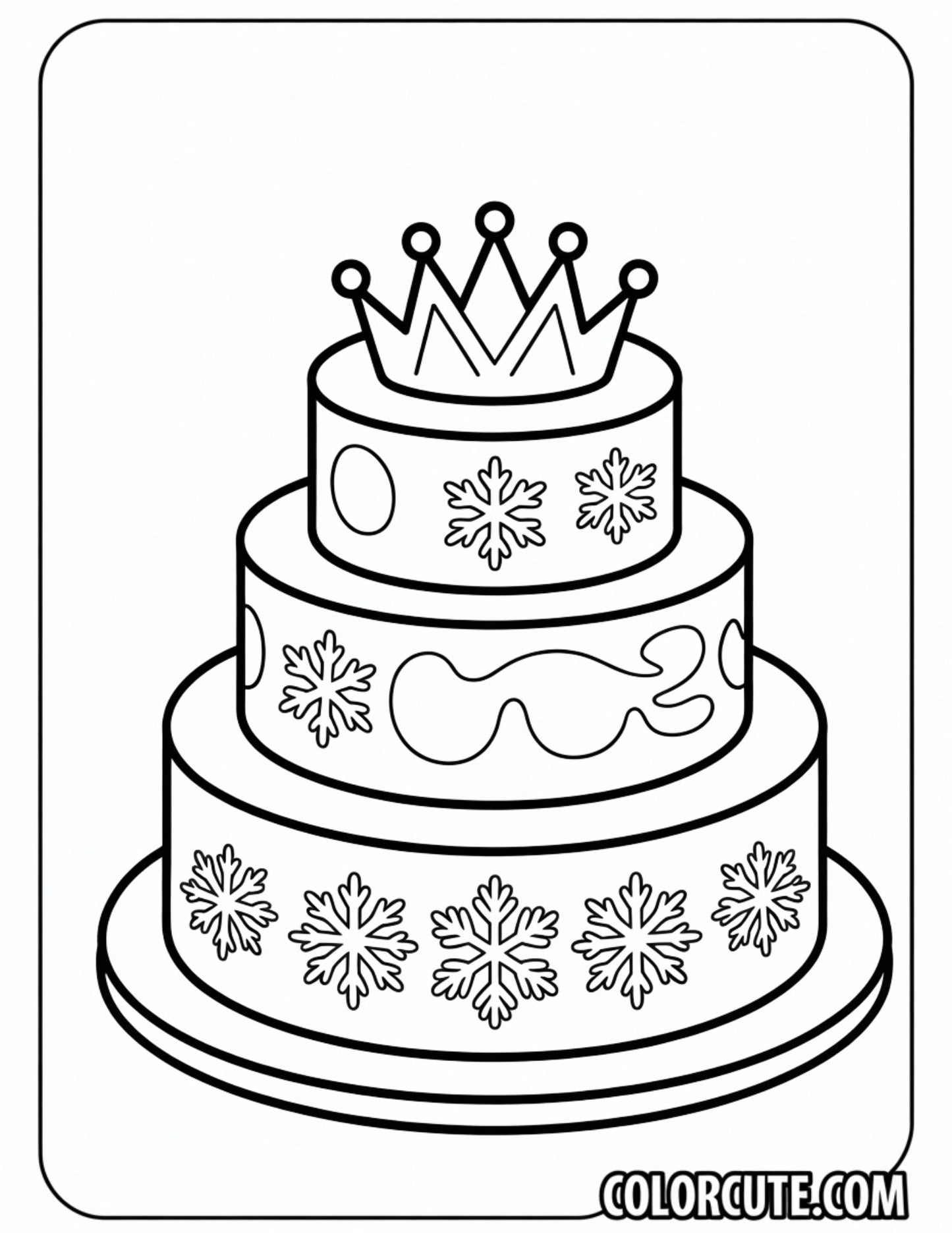 Cake Chocolate Coloring Pages | Free PDF Printables