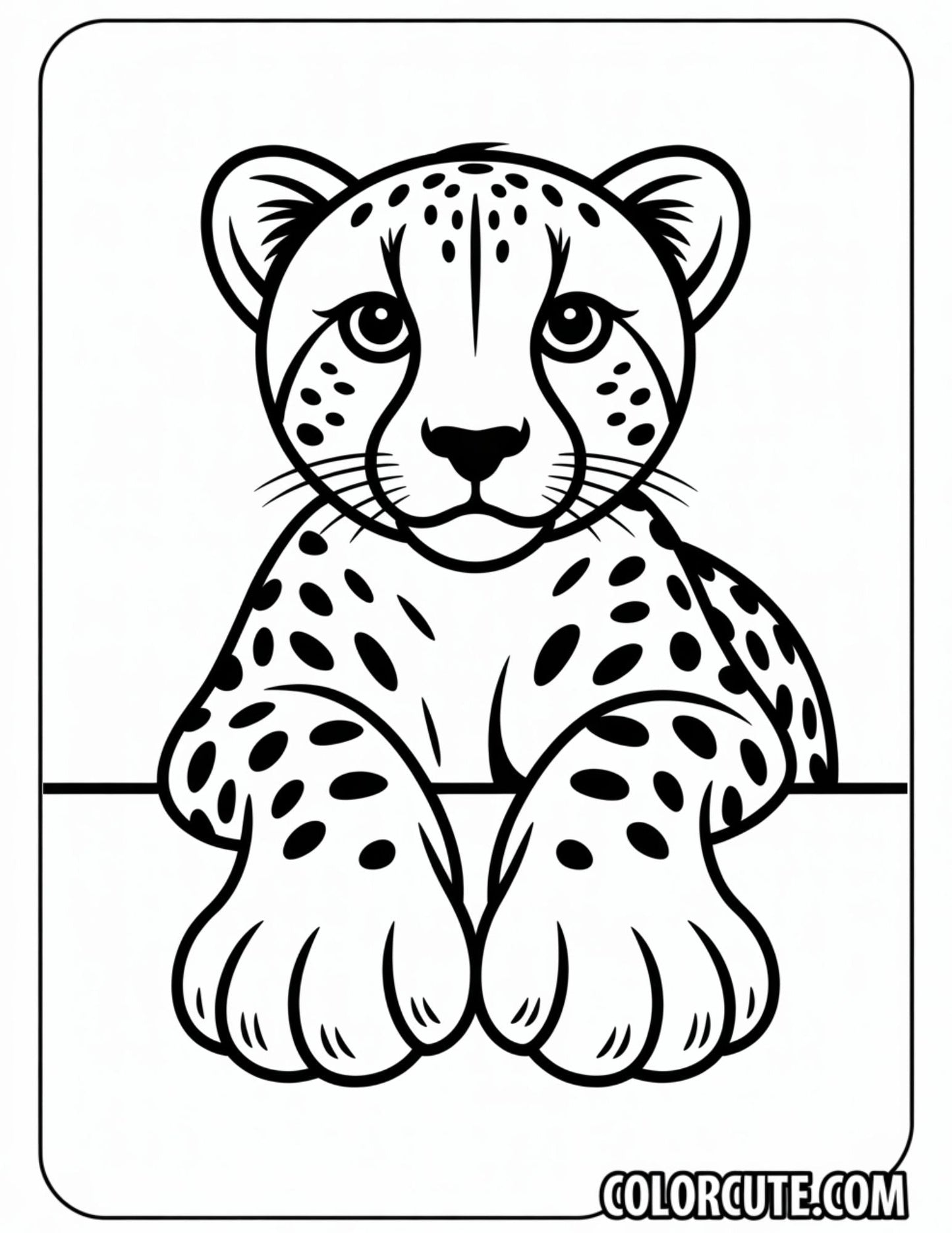 Cheetah Grass Coloring Pages | Free PDF Printables