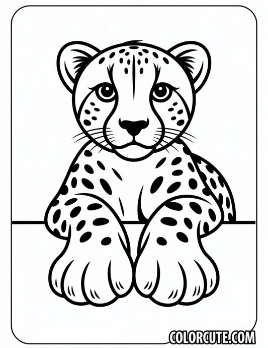 Cheetah Grass Coloring Pages | Free PDF Printables