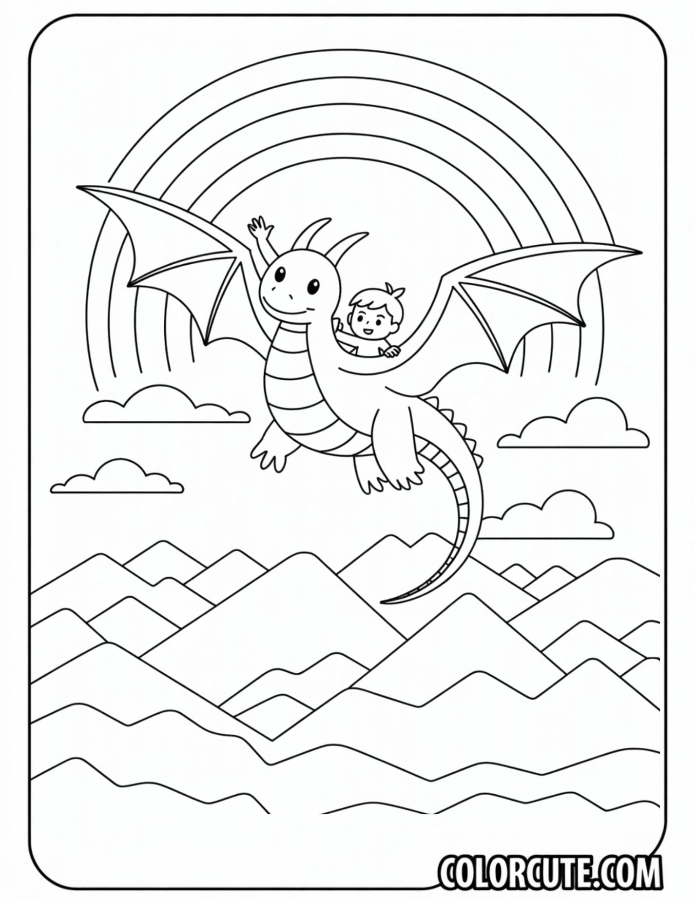 Dragonite Coloring Pages | Free PDF Printables – Color Cute - Free ...