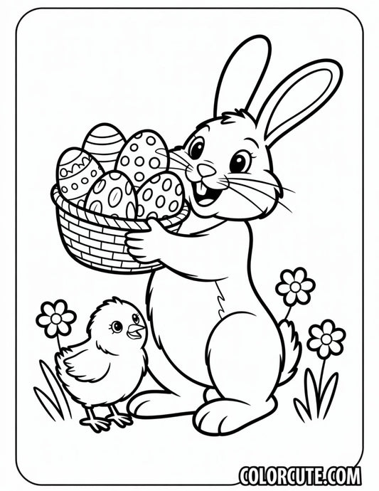 Easter Preschool Coloring Page | Free PDF Printables