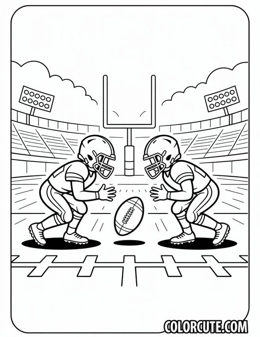 Football Game Coloring Pages | Free PDF Printables