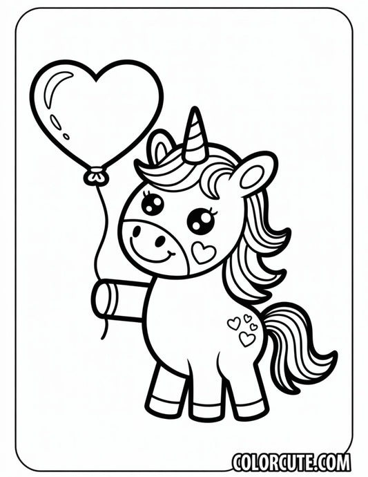 Fun Unicorn Valentine Coloring Pages | Free PDF Printables