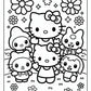 Hello Kitty My Melody Coloring Page | Free PDF Printables