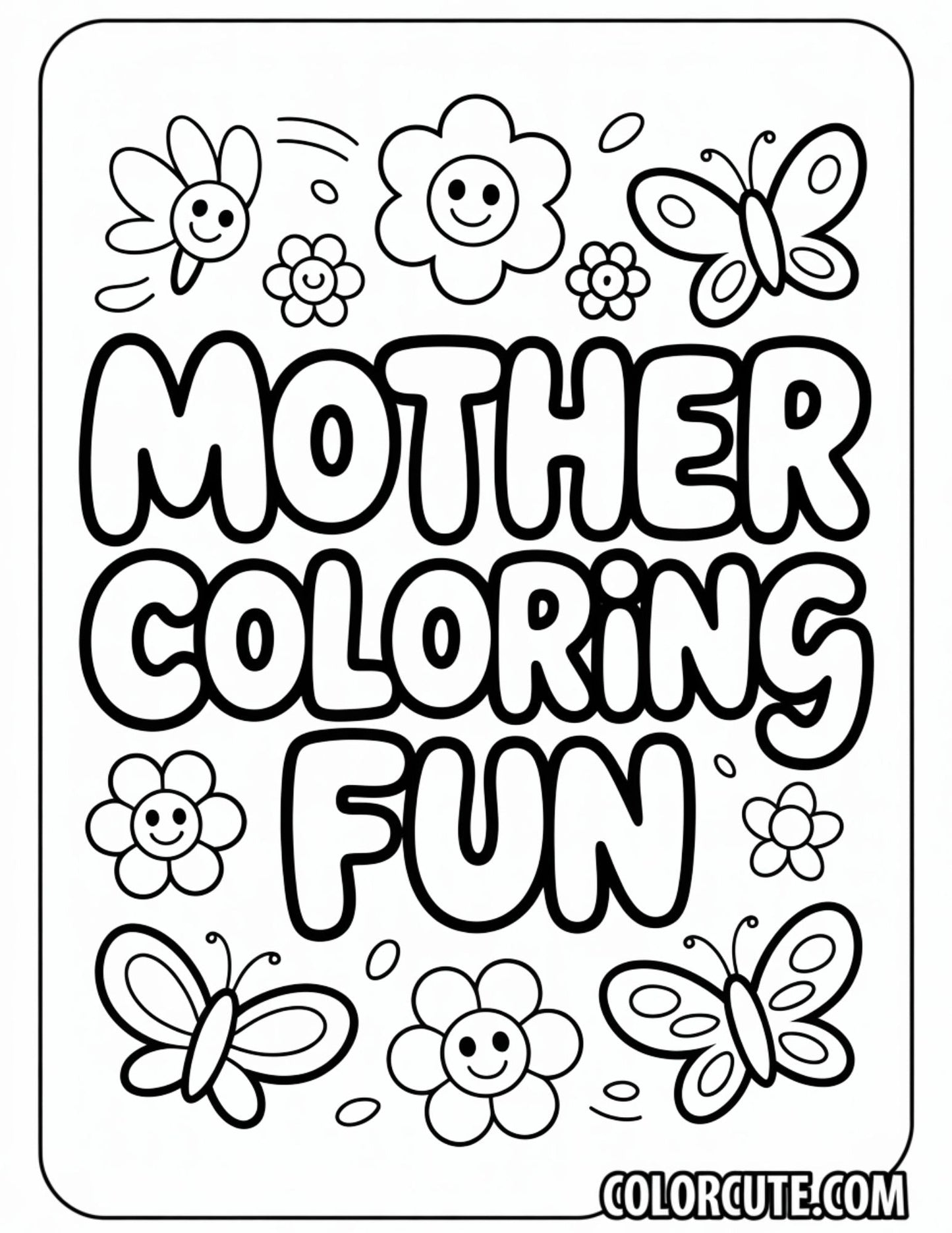 Mother Coloring Pages Free PDF Printables