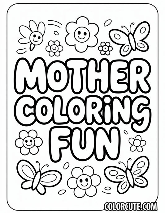 Mother Coloring Pages Free PDF Printables