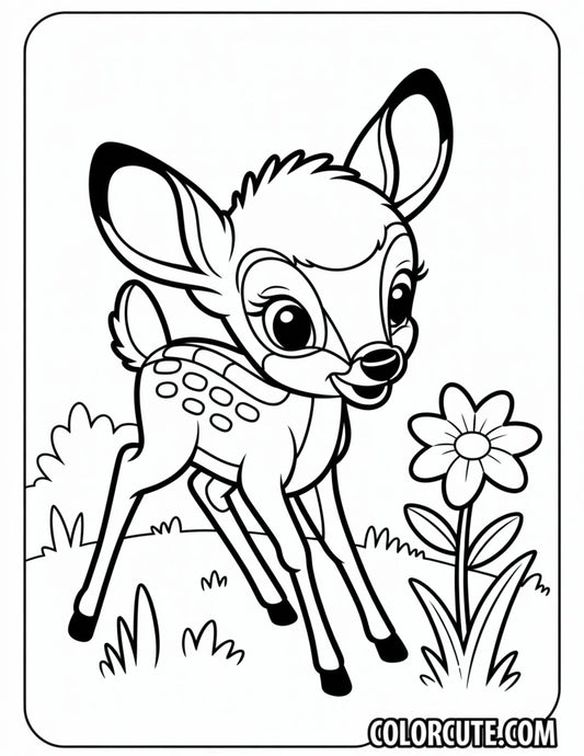 Reindeer Deer Coloring Pages - Free PDF Printables