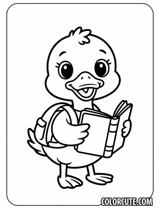 Word World Duck Coloring Page | Free PDF Printables