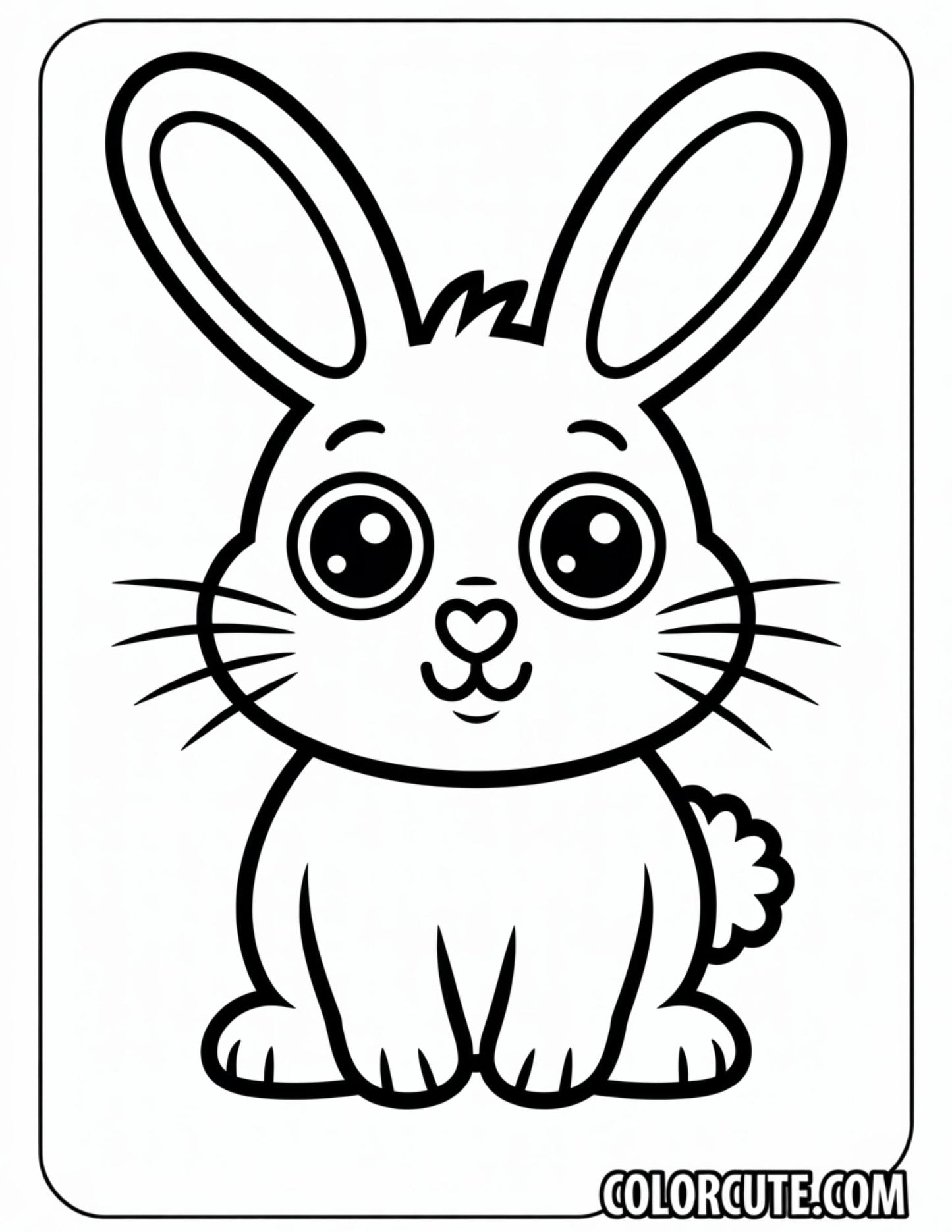 Bunzo Bunny Coloring Page – Free PDF Printables