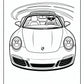 Convertible Porsche Coloring Pages | Free PDF Printables